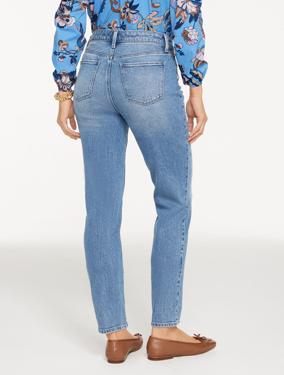 SLIM ANKLE JEANS - LINDEN WASH