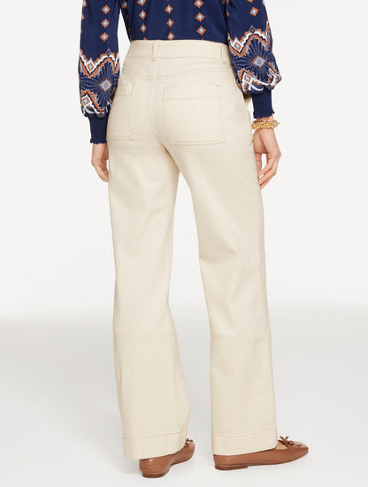 CLASSIC JEAN TROUSERS - PINTUCK