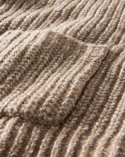 LUREX BLEND SHAKER STITCH CARDIGAN