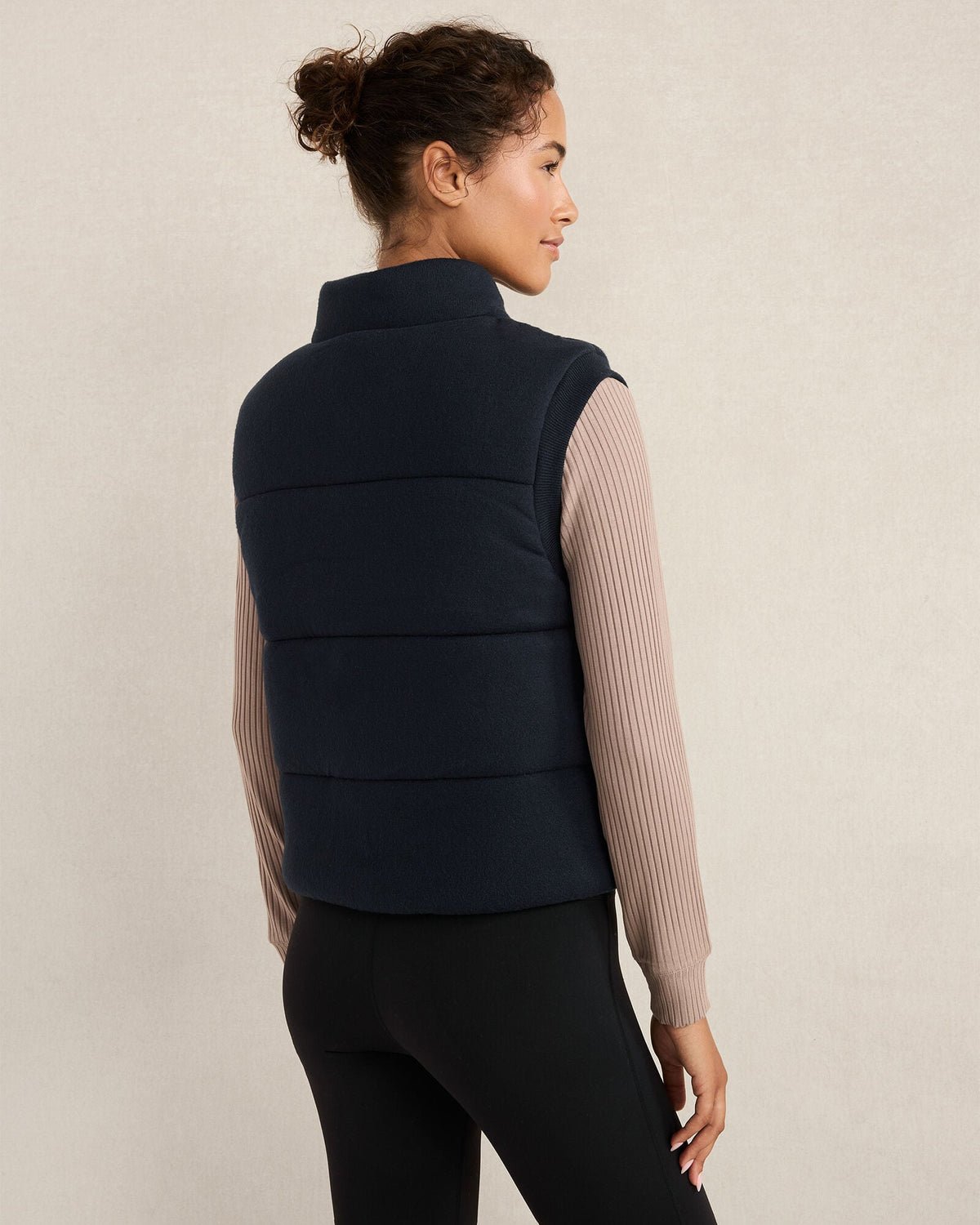 VISCOSE BLEND PUFFER VEST