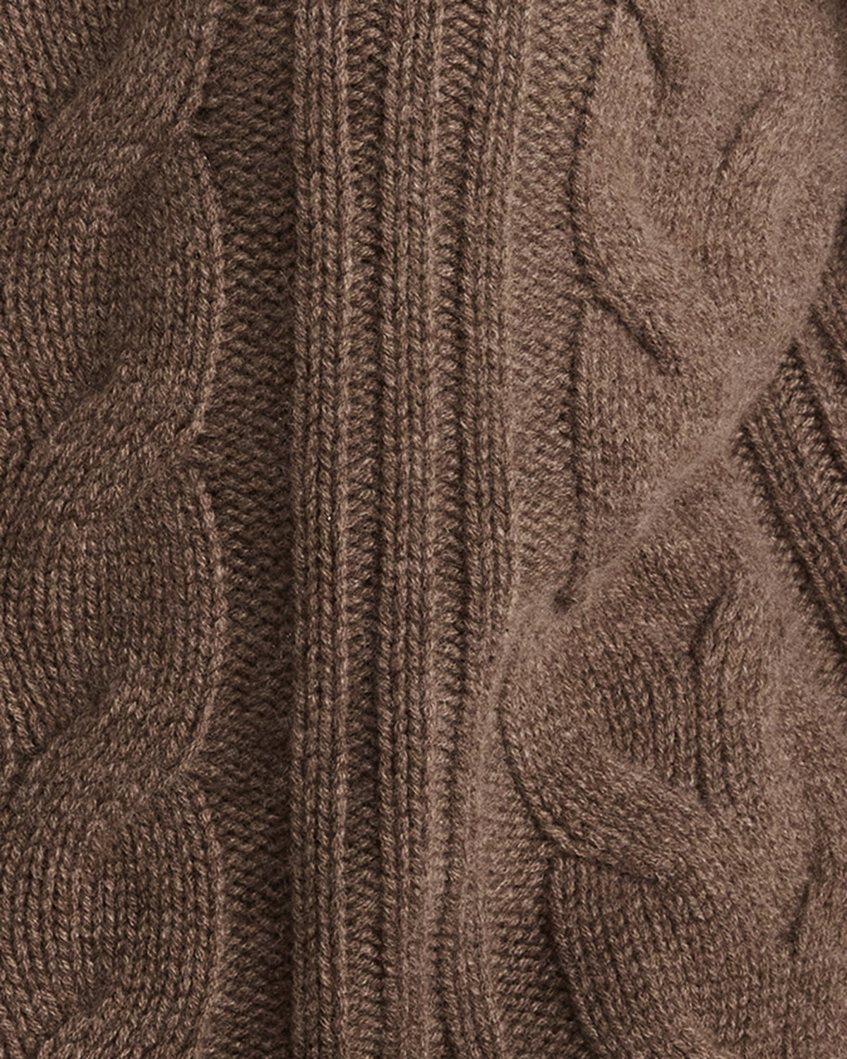 CASHMERE CABLE MOCKNECK SWEATER