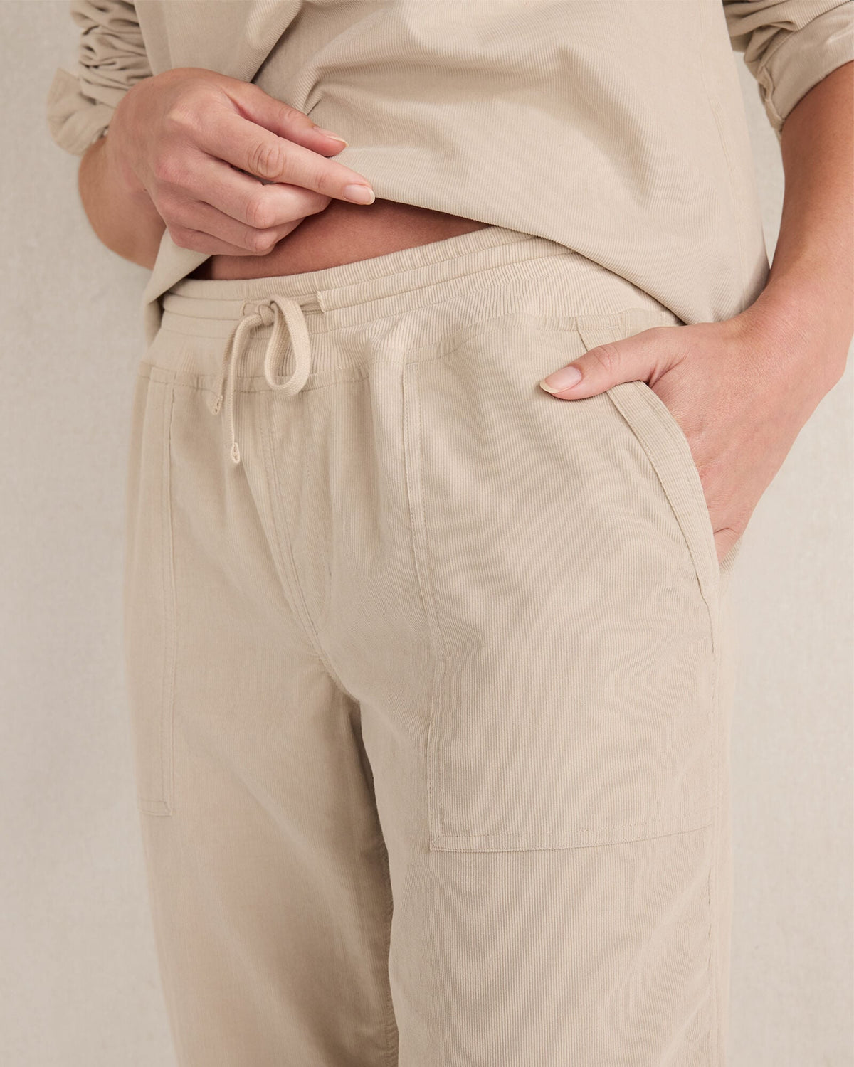 COTTON CORDED JOGGER
