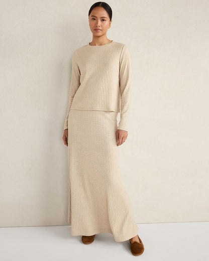 LUREX RIB KNIT TOP