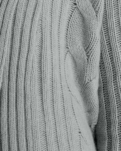 CASHMERE CABLE OPEN FRONT CARDIGAN