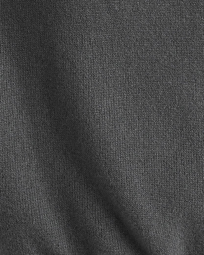 CASHMERE TIE-FRONT CREWNECK SWEATER
