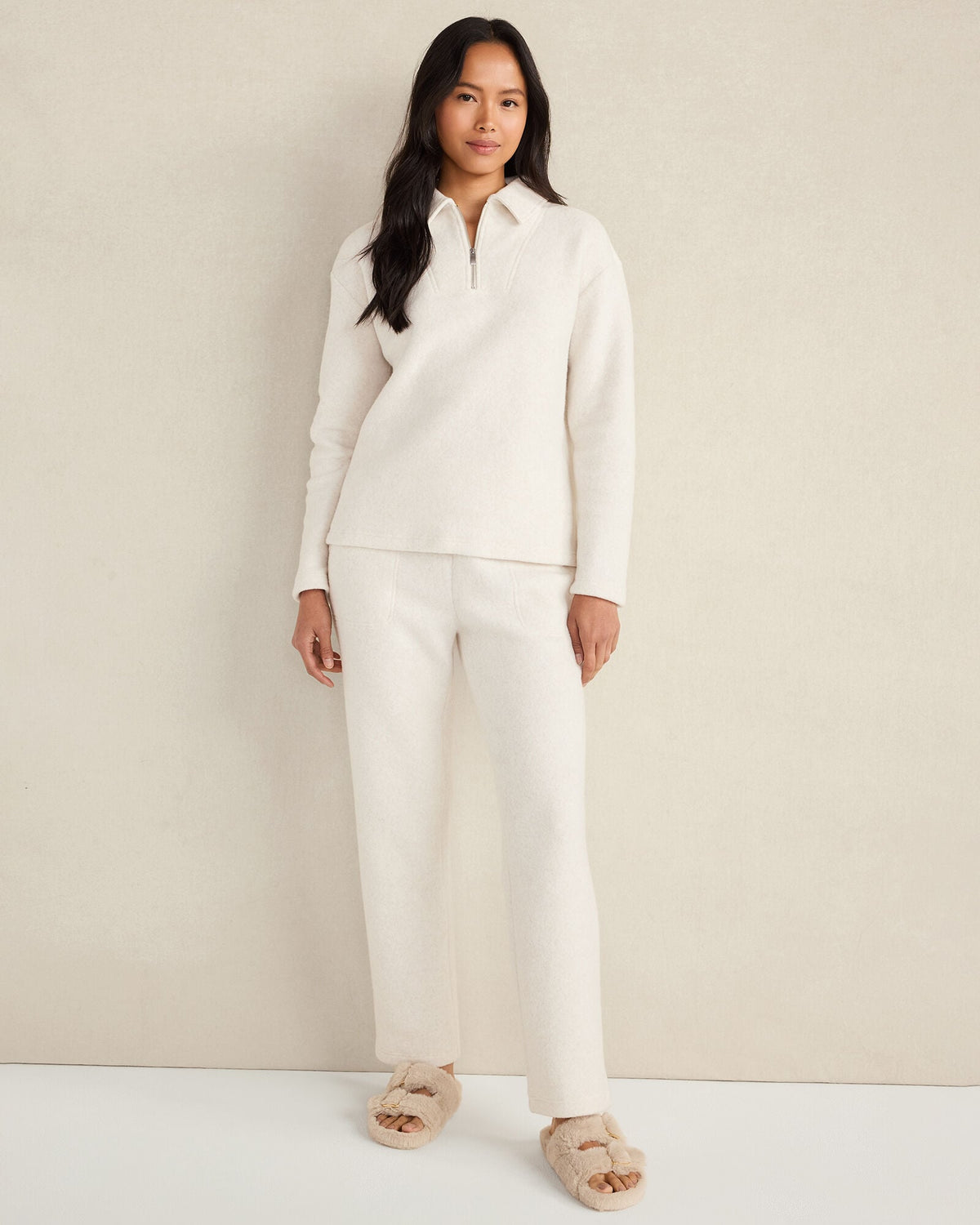 COMFORT FLEECE TAPERED PANTS