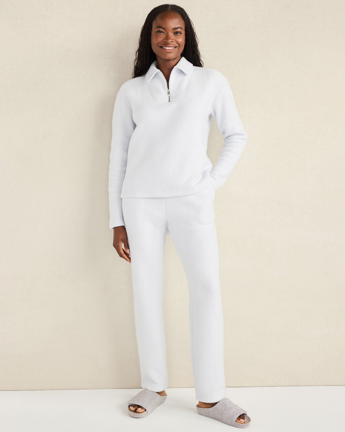 COMFORT FLEECE TAPERED PANTS