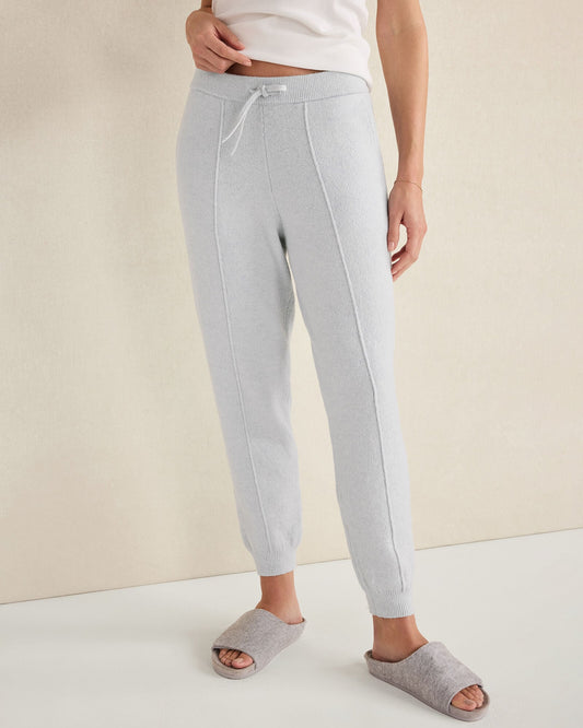 ORGANIC COTTON BLEND PINTUCK JOGGERS