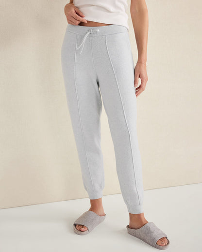 ORGANIC COTTON BLEND PINTUCK JOGGERS