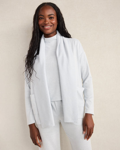 COZY KNIT OPEN FRONT CARDIGAN