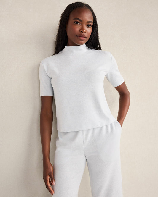 COZY KNIT MOCKNECK TOP