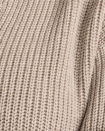 ORGANIC COTTON CASHMERE SHAKER STITCH HOODIE