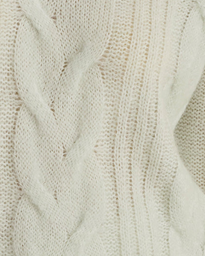LOFTY KNIT V-NECK SWEATER