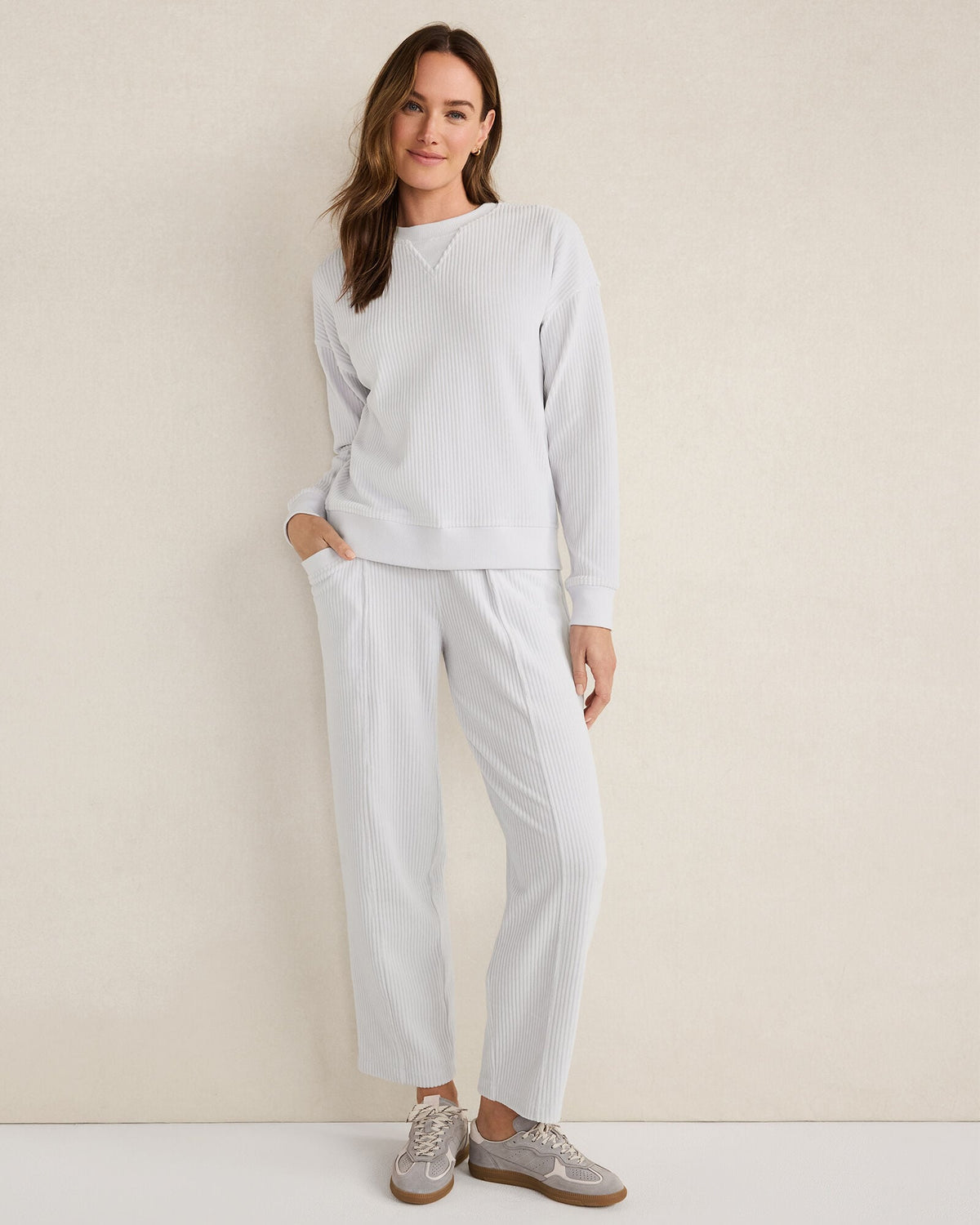 CORDED VELOUR PANTS