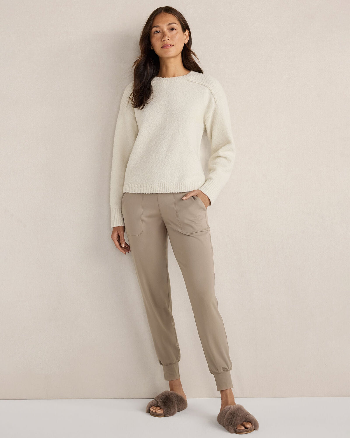 BOUCLE CREWNECK SWEATER