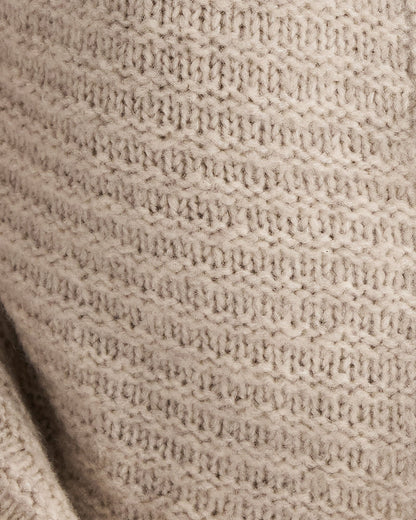 MERINO WOOL CASHMERE LINK STITCH CARDIGAN