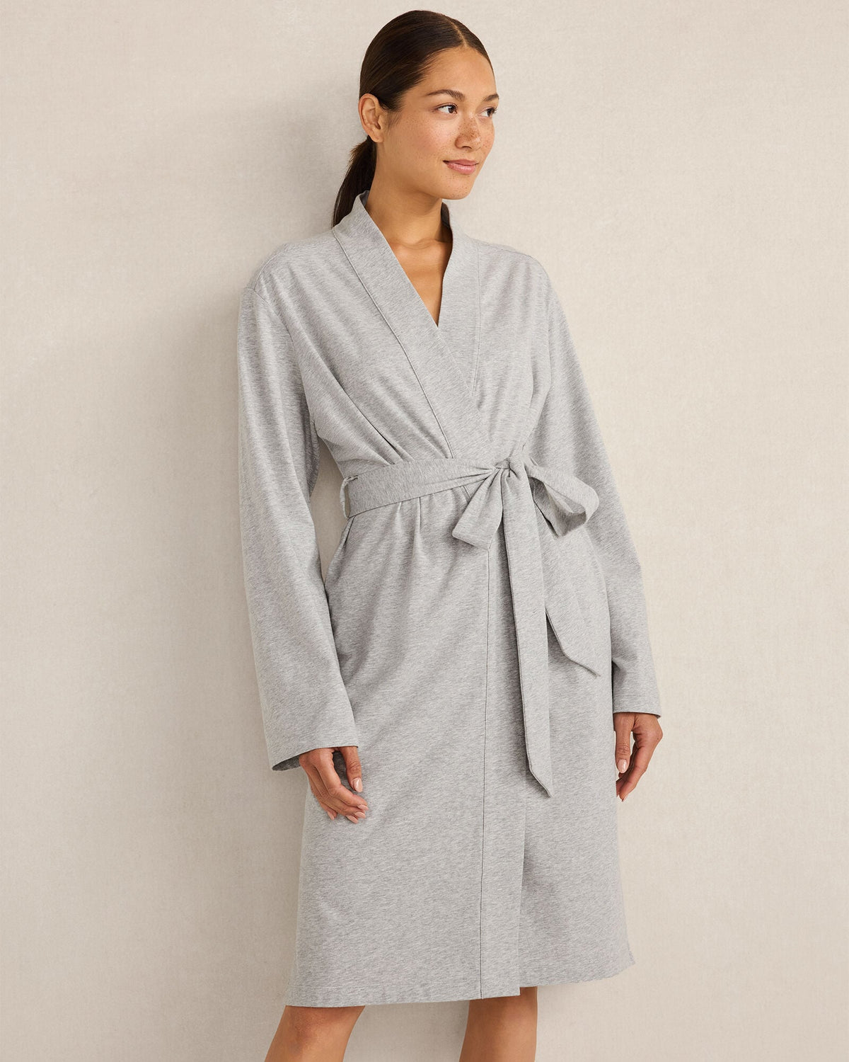 ORGANIC COTTON JERSEY ROBE