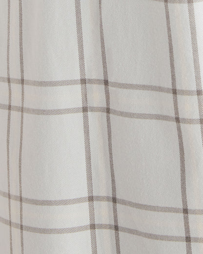 LIGHTWEIGHT FLANNEL WINDOWPANE ROBE