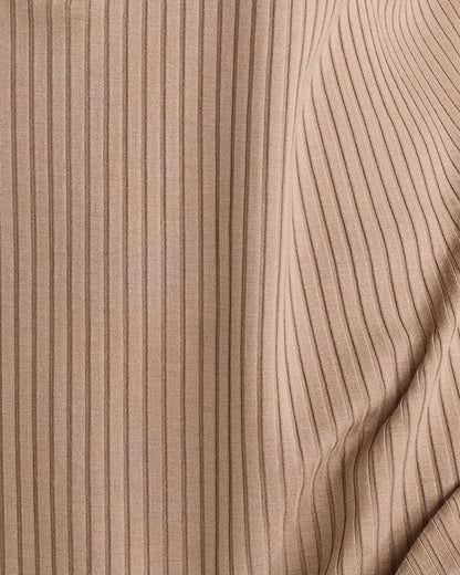 DRAPEY RIB KNIT HENLEY
