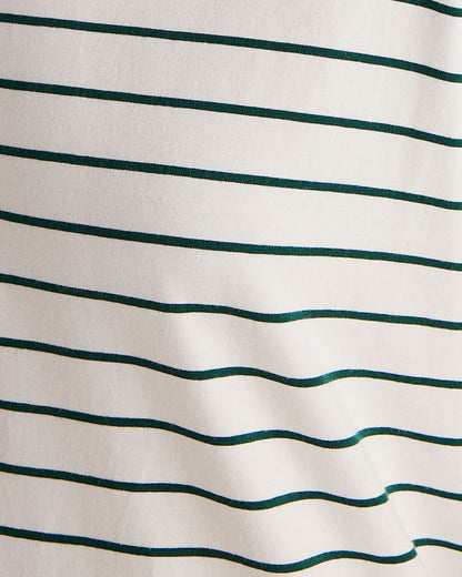ORGANIC COTTON JERSEY STRIPE BASEBALL TEE