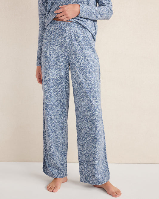 ORGANIC COTTON JERSEY ANIMAL PRINT PAJAMA PANTS