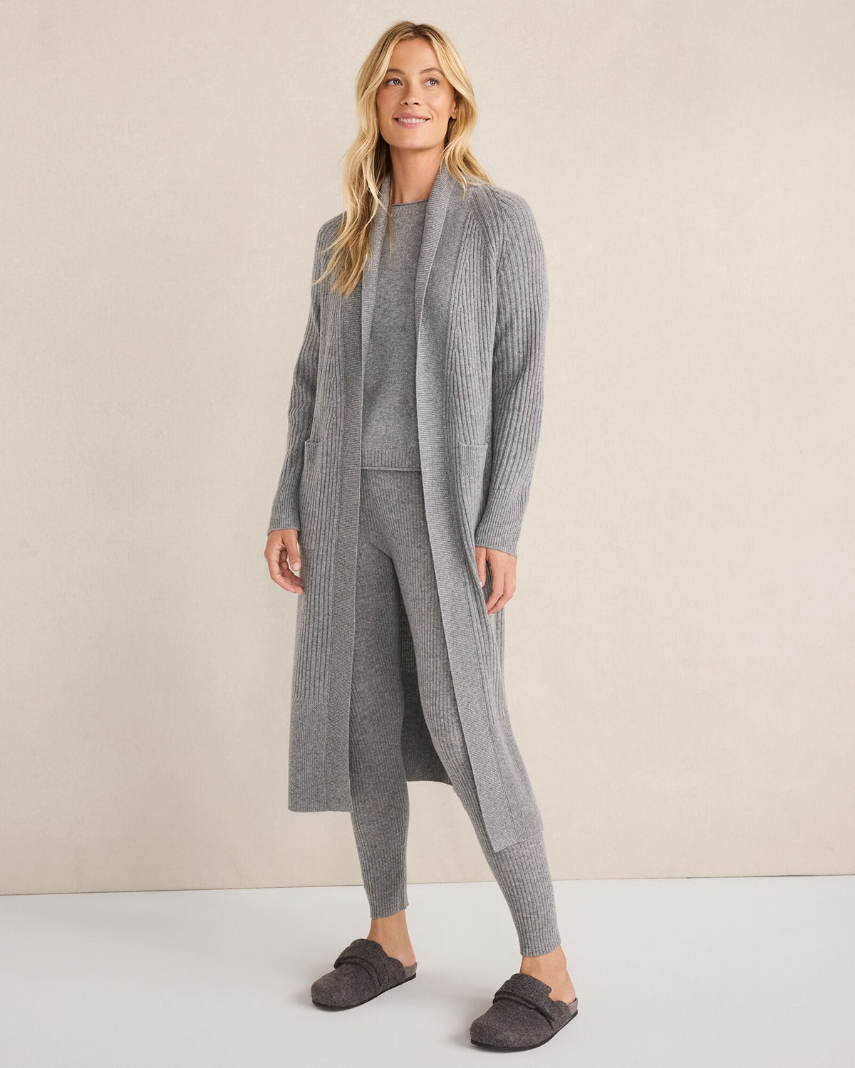 CASHMERE RIB KNIT LEGGINGS