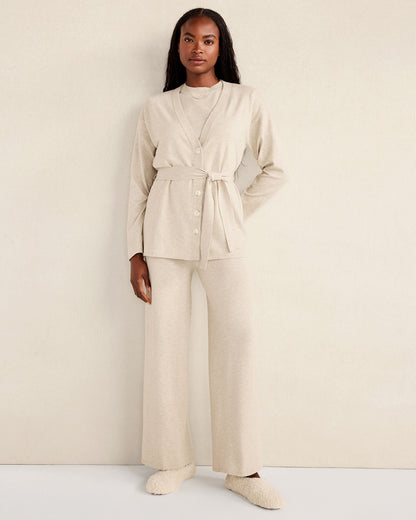 RELAXED JERSEY CARDIGAN