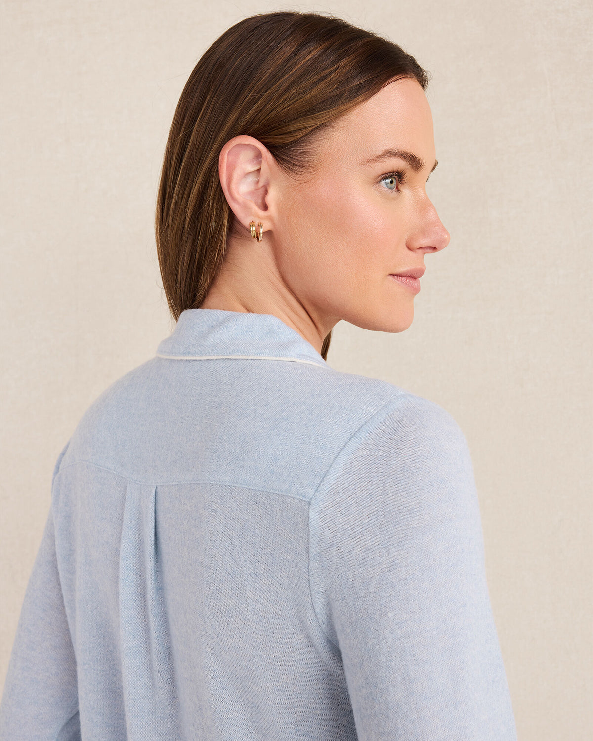 MARLED KNIT PAJAMA TOP
