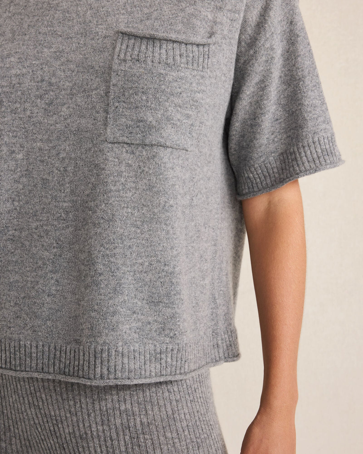 CASHMERE POCKET TEE