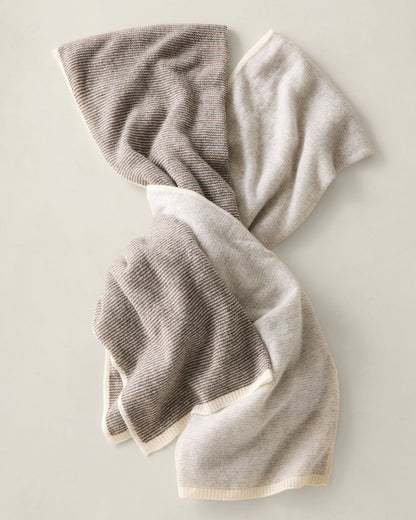 FEATHERWEIGHT CASHMERE STRIPED SCARF
