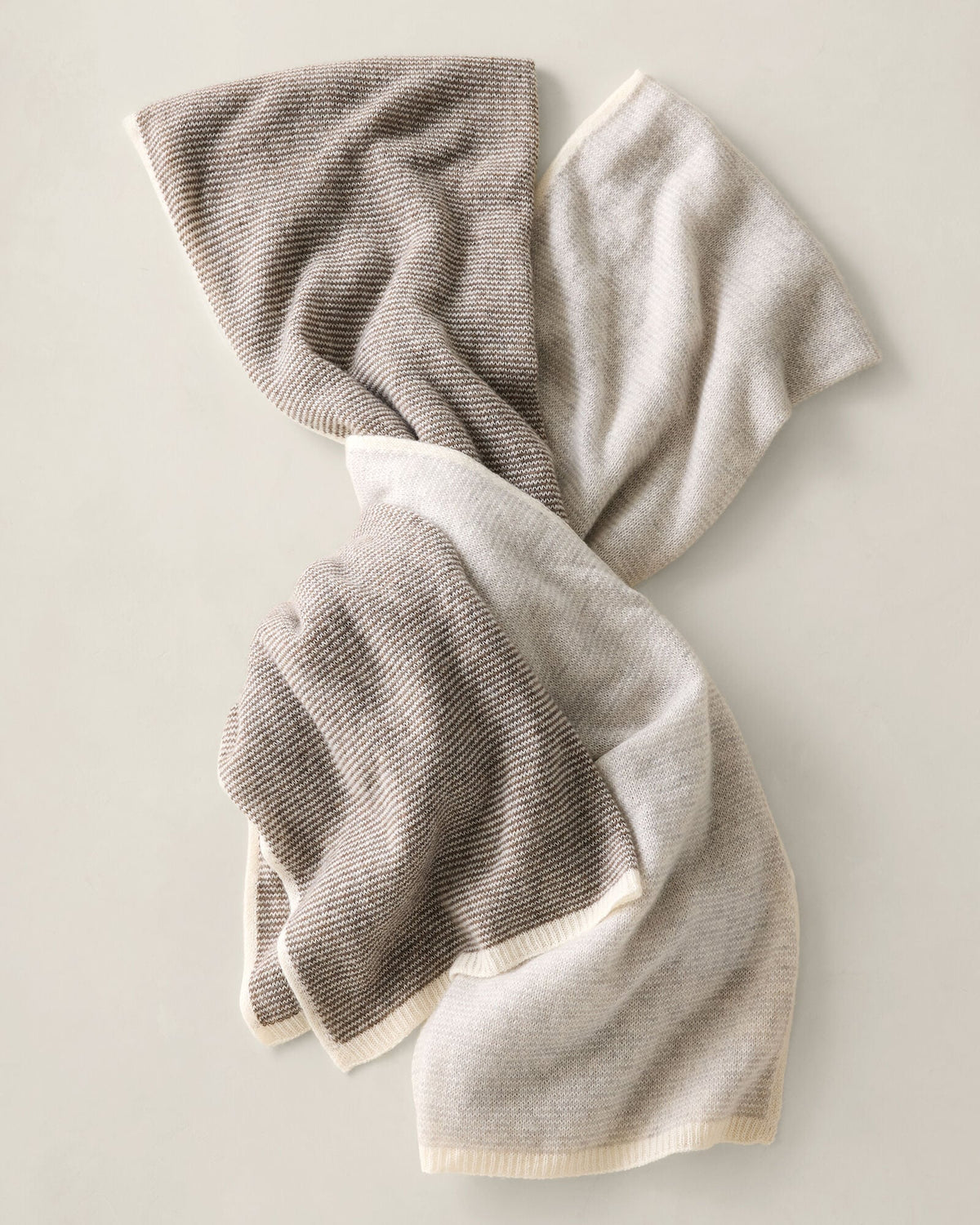 FEATHERWEIGHT CASHMERE STRIPED SCARF