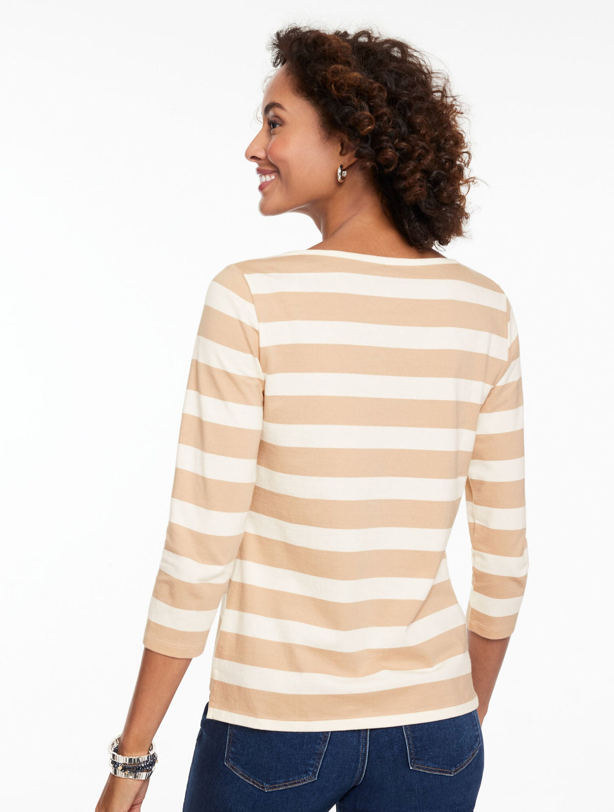 ENVELOPE NECK TEE - BON VOYAGE