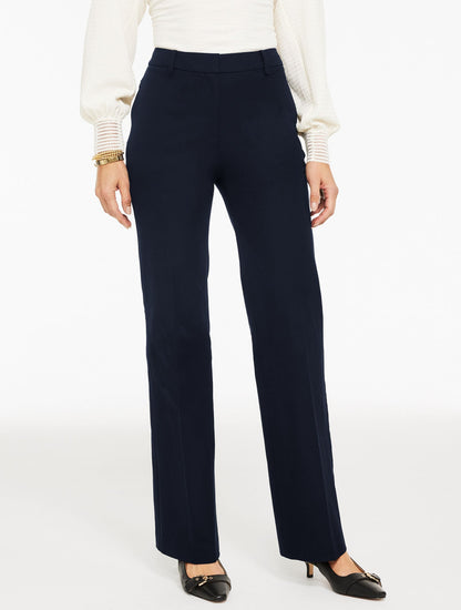 RELAXED BOOTCUT COTTON BI-STRETCH PANTS
