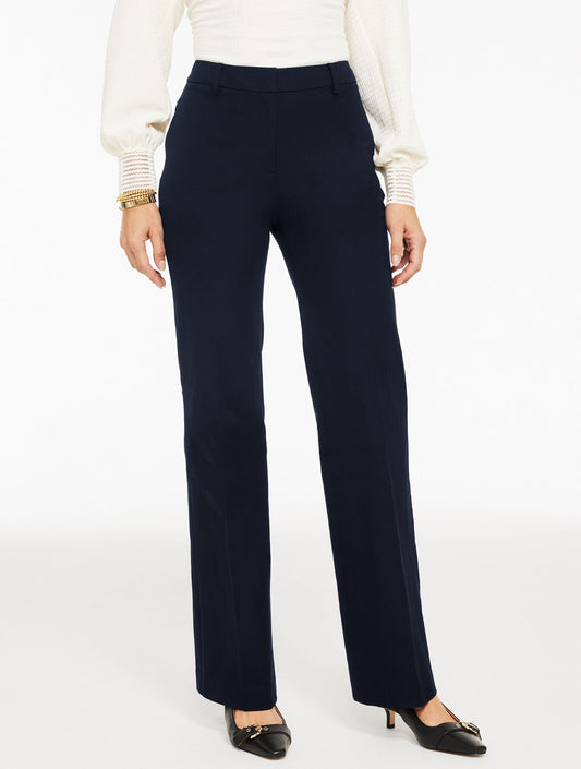 RELAXED BOOTCUT COTTON BI-STRETCH PANTS