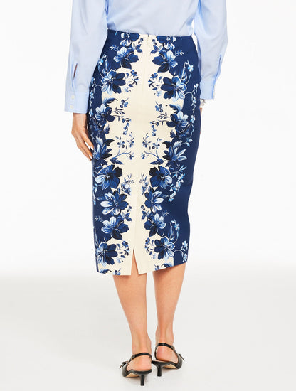 PENCIL SKIRT - EXQUISITE BLOOMS