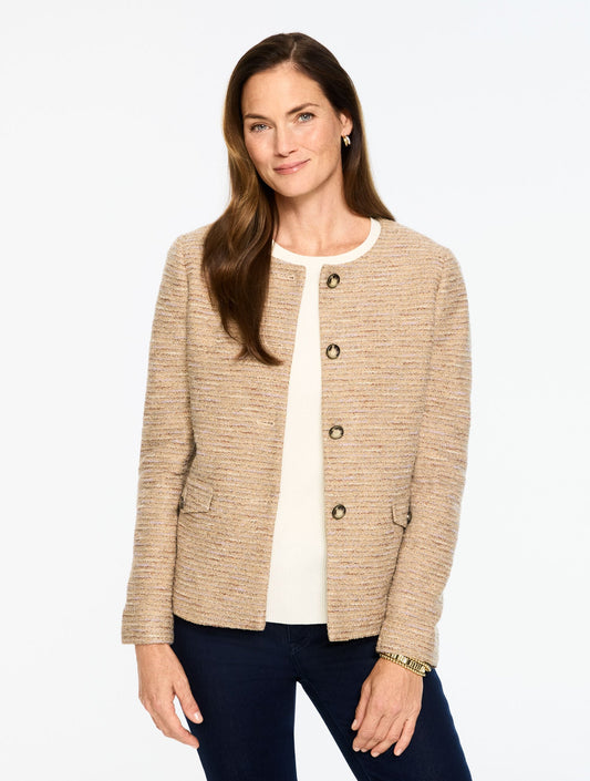 TWEED KNIT LADY JACKET