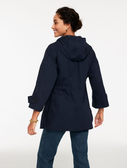 HOODED CAPE RAIN JACKET