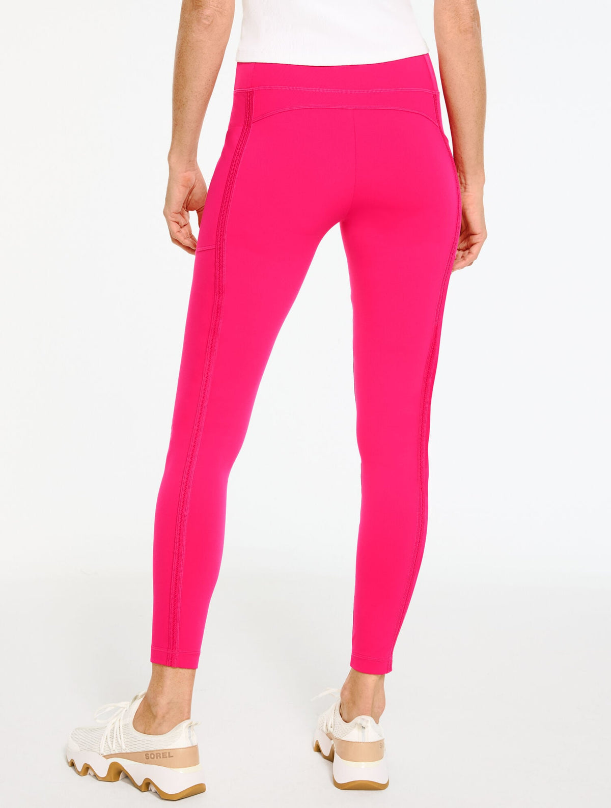 PERFORMANCE COMPRESSION LEGGINGS - PICOT TRIM