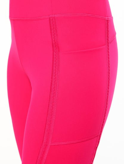 PERFORMANCE COMPRESSION LEGGINGS - PICOT TRIM