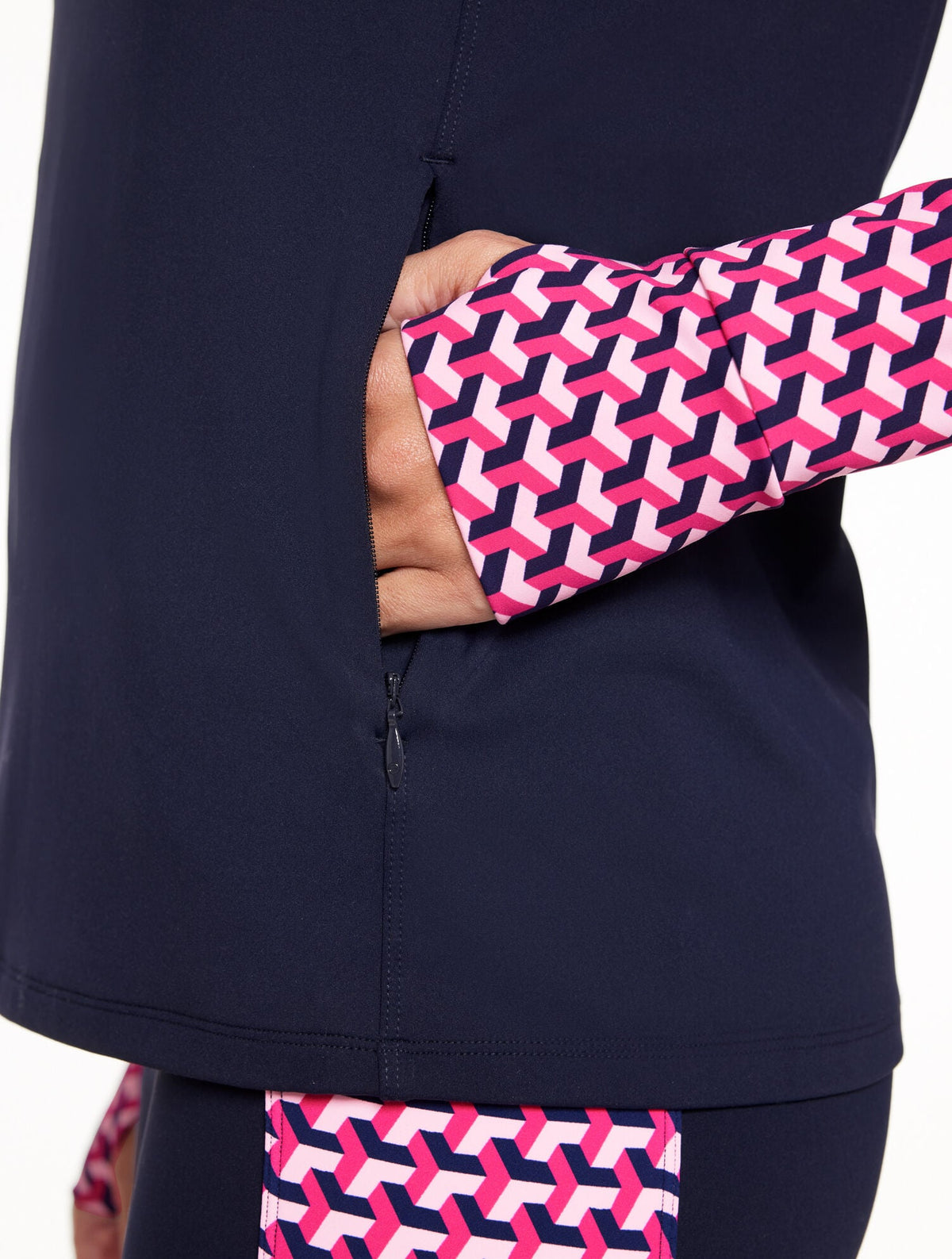 PERFORMANCE COMPRESSION HALF-ZIP PULLOVER - GEO