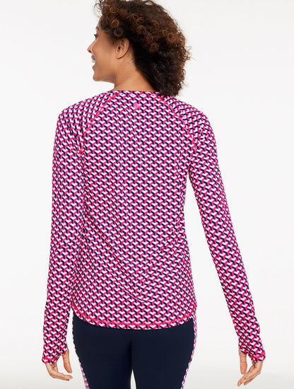 PERFORMANCE COMPRESSION CREWNECK TEE - GEO