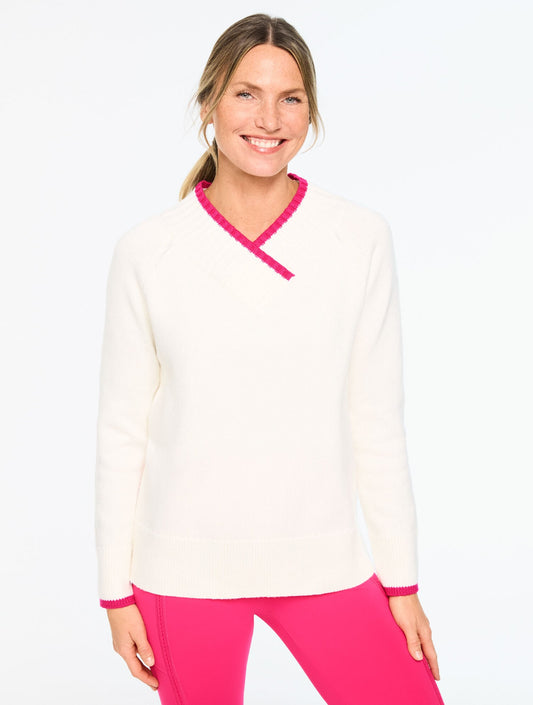 V-NECK TUNIC SWEATER