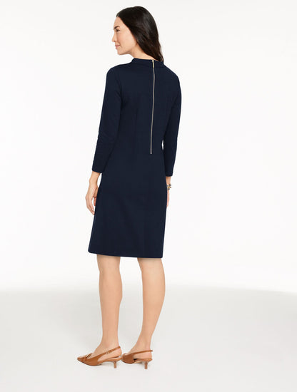 LUXE PONTE SHIFT DRESS
