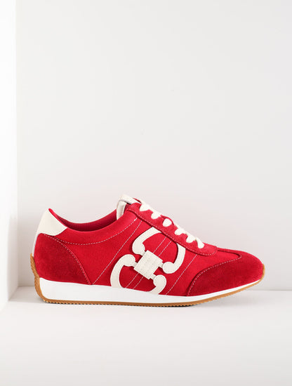 ALEX STATUS HERRINGBONE SUEDE SNEAKERS