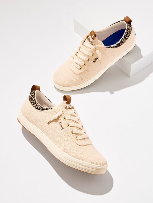 KEDS® CENTER III CANVAS SLIP-ON SNEAKERS