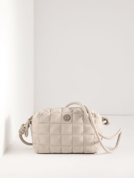 T BY TALBOTS QUILTED NYLON CROSSBODY