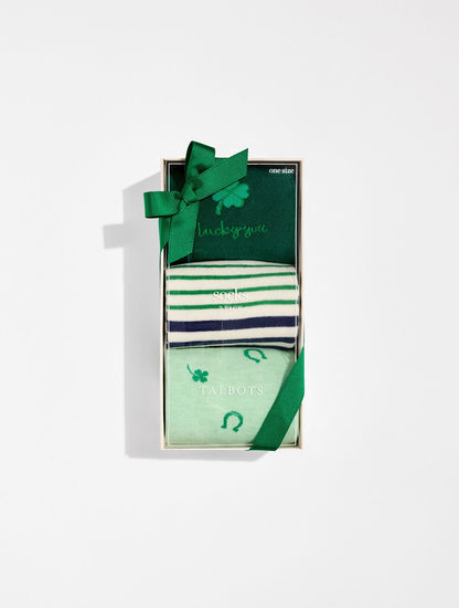 ST. PATTY’S TROUSER SOCKS 3 PACK GIFT SET