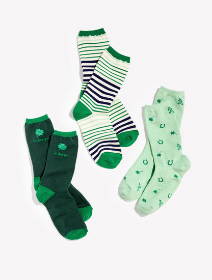 ST. PATTY’S TROUSER SOCKS 3 PACK GIFT SET