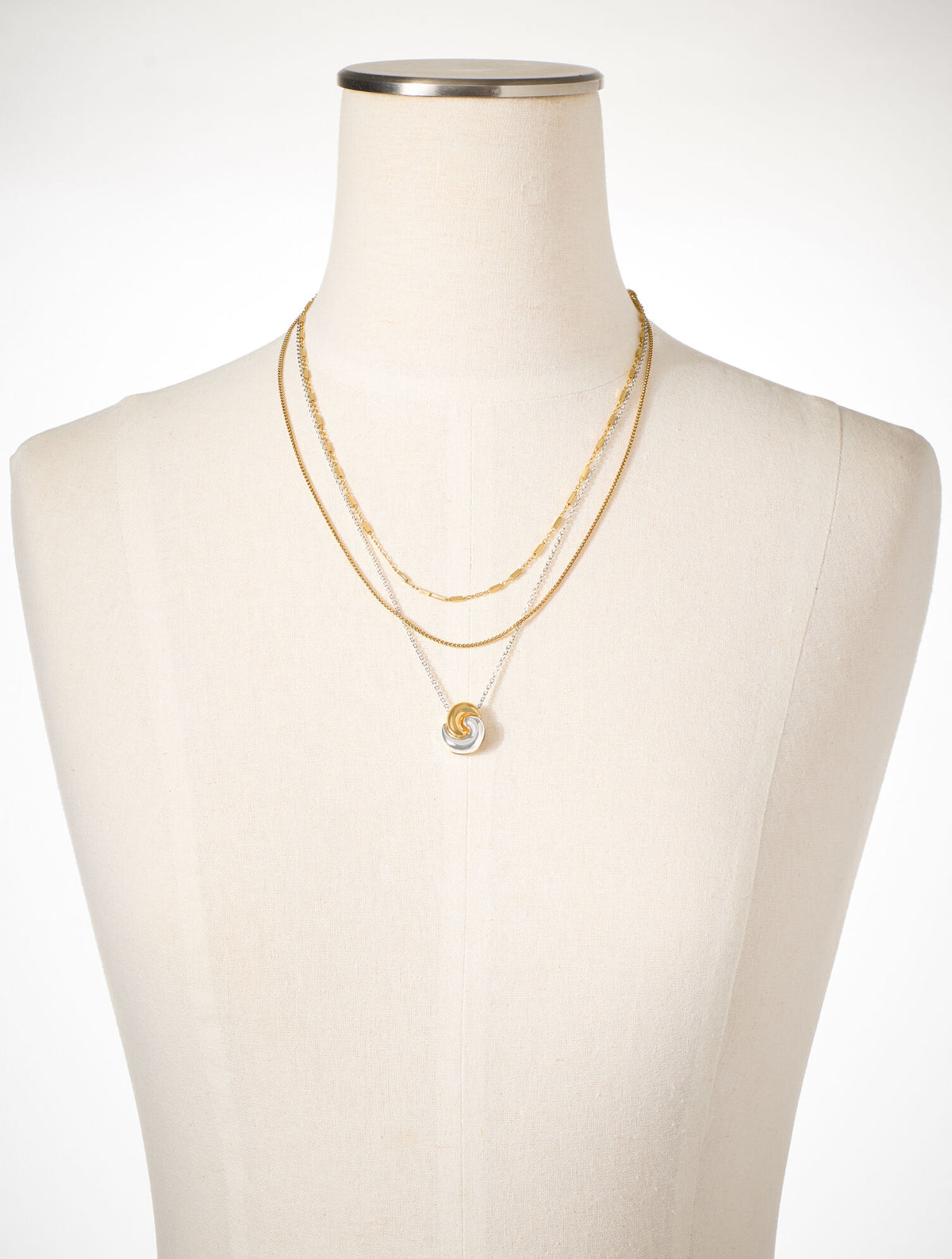 ROPE SWIRL LAYER NECKLACE