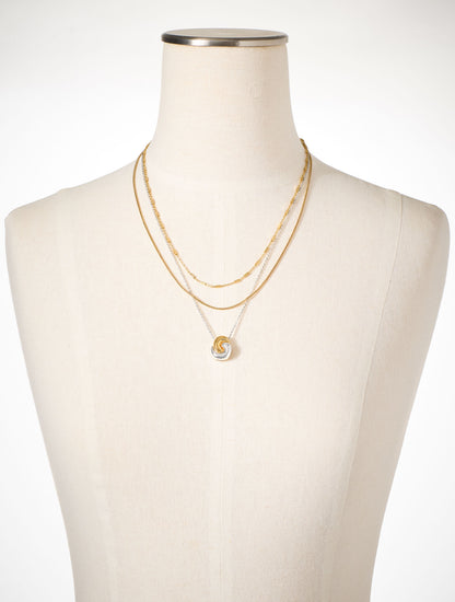 ROPE SWIRL LAYER NECKLACE